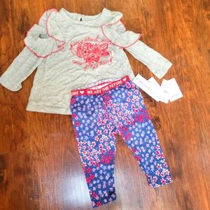 NWT BCBG girls 12 month outfit